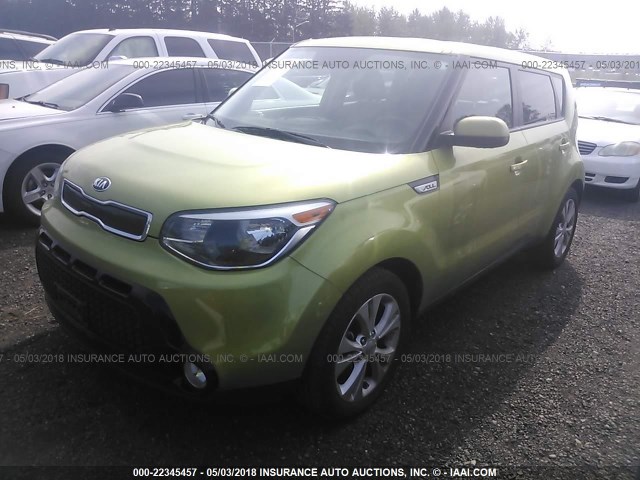 KNDJP3A58G7818590 - 2016 KIA SOUL + GREEN photo 2