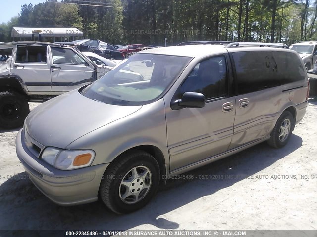 1GHDX03E1VD282325 - 1997 OLDSMOBILE SILHOUETTE GRAY photo 2