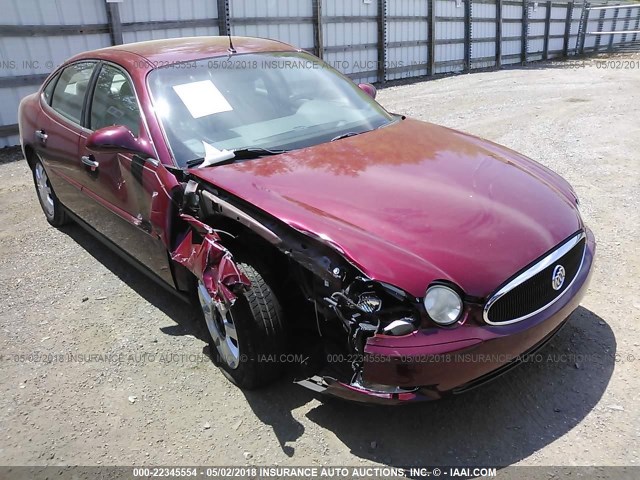 2G4WC532051210018 - 2005 BUICK LACROSSE CX RED photo 1