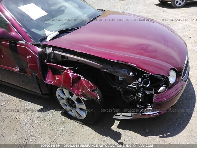 2G4WC532051210018 - 2005 BUICK LACROSSE CX RED photo 6