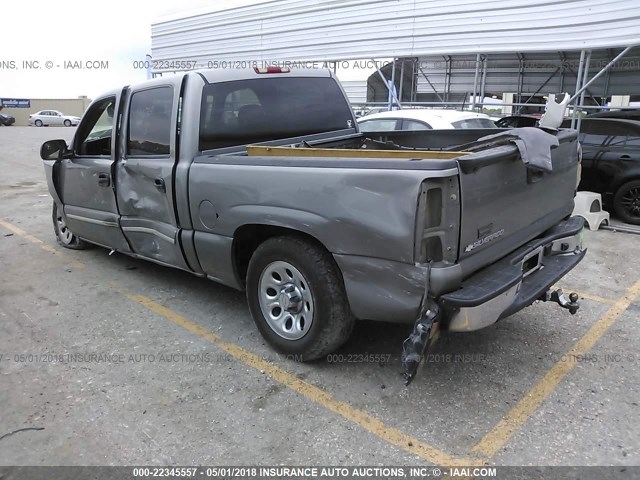 2GCEC13V171113139 - 2007 CHEVROLET SILVERADO C1500 CLASSIC CREW CAB GRAY photo 3