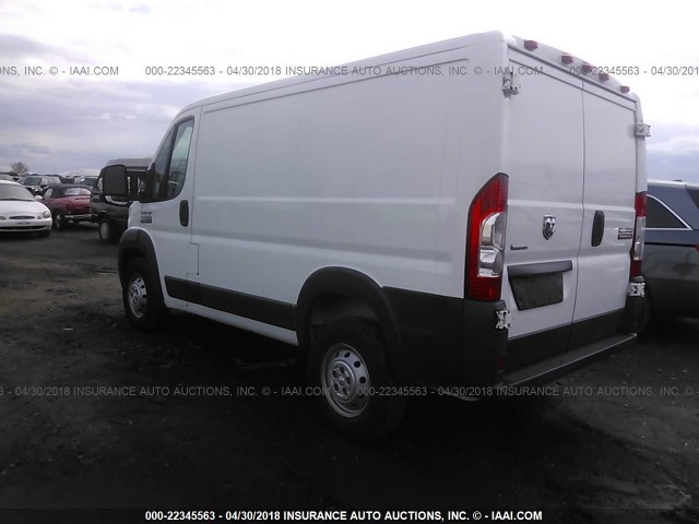 3C6TRVNG8GE108655 - 2016 RAM PROMASTER 1500 1500 STANDARD WHITE photo 3