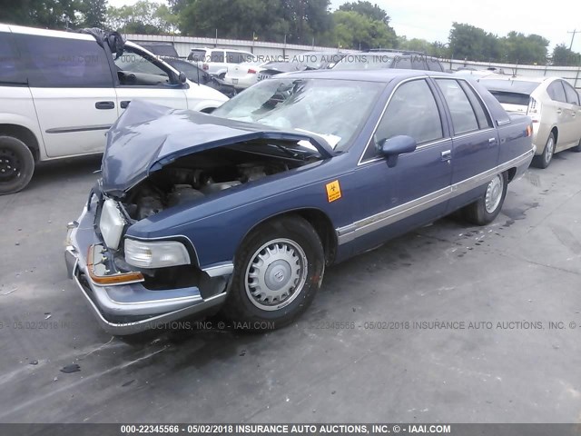 1G4BN52P1RR435521 - 1994 BUICK ROADMASTER BLUE photo 2