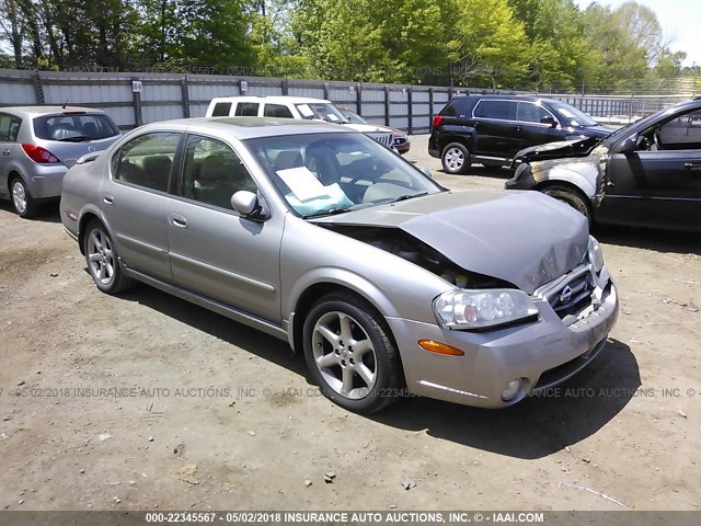 JN1DA31A73T433425 - 2003 NISSAN MAXIMA GLE/SE SILVER photo 1