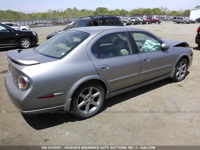 JN1DA31A73T433425 - 2003 NISSAN MAXIMA GLE/SE SILVER photo 4