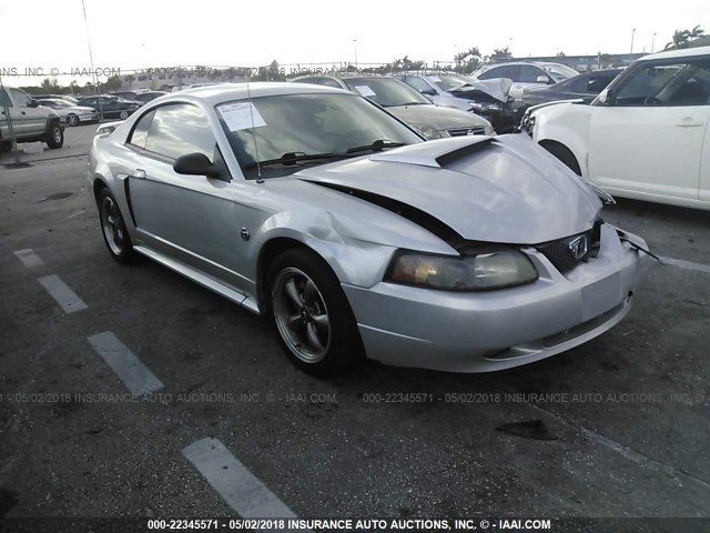 1FAFP42X24F143998 - 2004 FORD MUSTANG GT SILVER photo 1