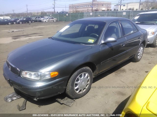 2G4WS52J241191739 - 2004 BUICK CENTURY CUSTOM GRAY photo 2