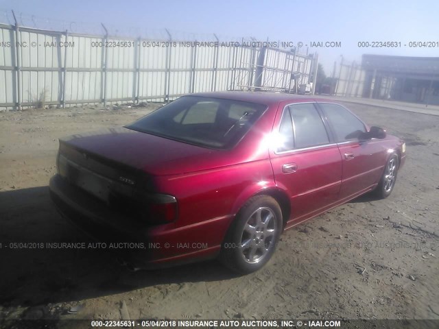 1G6KY54913U285086 - 2003 CADILLAC SEVILLE STS RED photo 4
