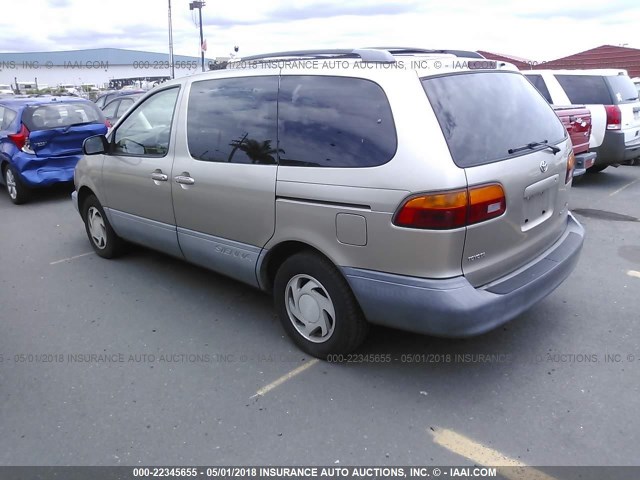 4T3ZF13C9YU202098 - 2000 TOYOTA SIENNA LE/XLE TAN photo 3