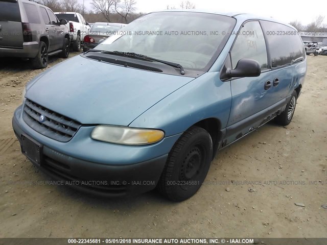 2P4GP44R8WR687605 - 1998 PLYMOUTH GRAND VOYAGER SE/EXPRESSO Light Blue photo 2