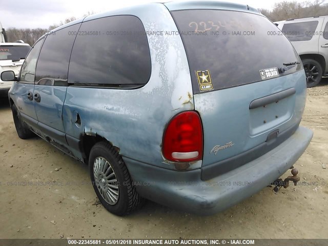 2P4GP44R8WR687605 - 1998 PLYMOUTH GRAND VOYAGER SE/EXPRESSO Light Blue photo 3