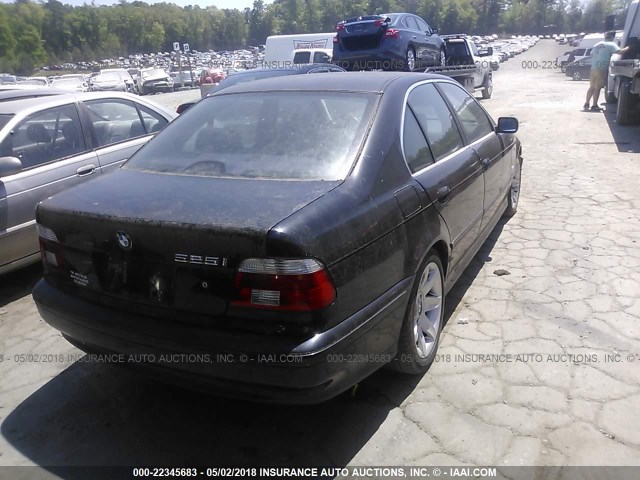 WBADT43422GY40979 - 2002 BMW 525 I AUTOMATIC BLACK photo 4