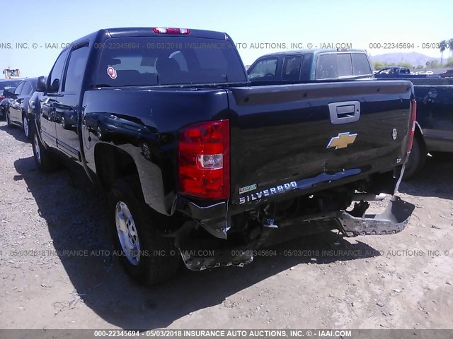 3GCPCSE07BG236721 - 2011 CHEVROLET SILVERADO C1500 LT BLACK photo 6