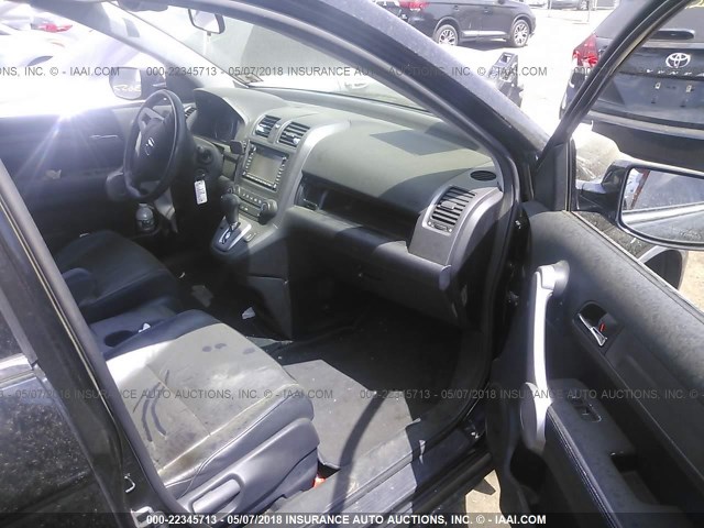 JHLRE48787C043935 - 2007 HONDA CR-V EXL BLACK photo 5