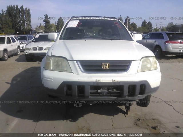 JHLRD187XYS008399 - 2000 HONDA CR-V SE/EX WHITE photo 6