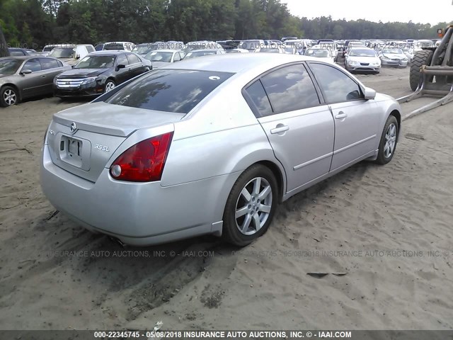 1N4BA41EX4C865575 - 2004 NISSAN MAXIMA SE/SL SILVER photo 4