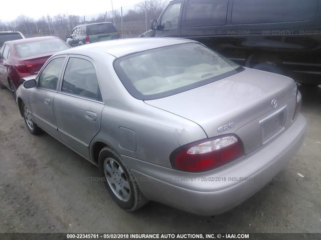 1YVGF22CX25296791 - 2002 MAZDA 626 LX GOLD photo 3