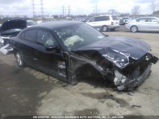 2C3CDXBG3CH109965 - 2012 DODGE CHARGER SE BLACK photo 6