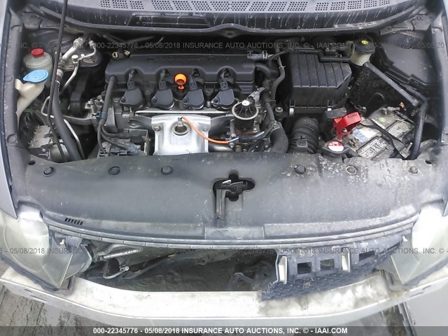 2HGFA169X9H508800 - 2009 HONDA CIVIC EXL ნაცრისფერი ფოტო 10