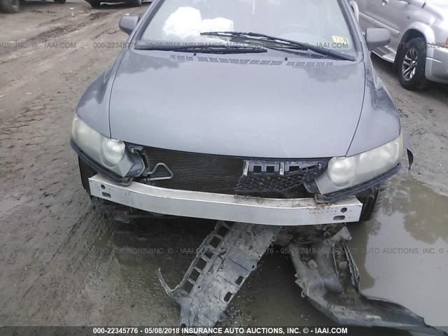 2HGFA169X9H508800 - 2009 HONDA CIVIC EXL ნაცრისფერი ფოტო 6