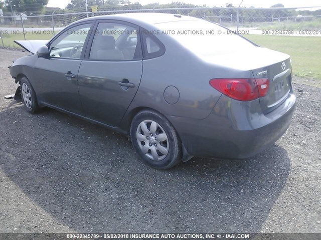 KMHDU46D57U146769 - 2007 HYUNDAI ELANTRA GLS/SE/LIMITED GRAY photo 3