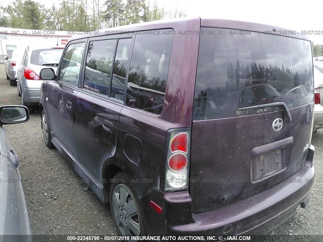 JTLKT324264034979 - 2006 TOYOTA SCION XB Bənövşəyi foto 3