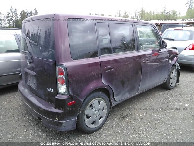 JTLKT324264034979 - 2006 TOYOTA SCION XB Bənövşəyi foto 4