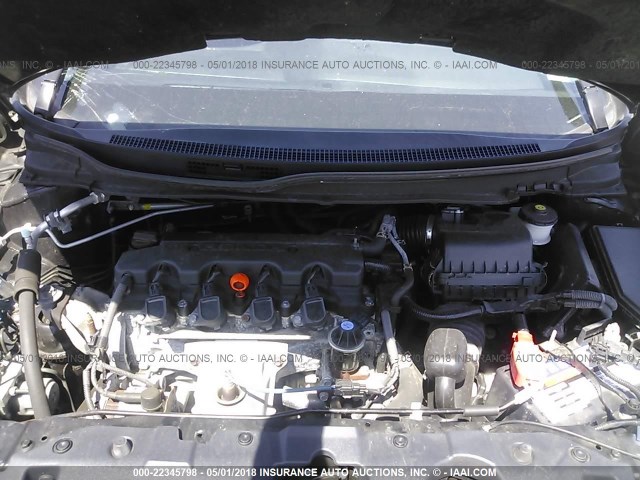 19XFB2F9XEE235607 - 2014 HONDA CIVIC EXL BLACK photo 10