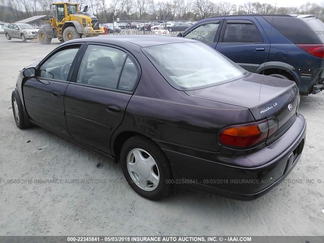 1G1NE52J7Y6155768 - 2000 CHEVROLET MALIBU LS 勃艮第红 照片 3