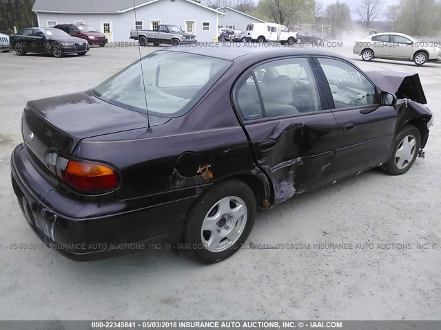 1G1NE52J7Y6155768 - 2000 CHEVROLET MALIBU LS 勃艮第红 照片 4