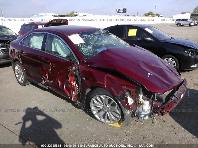 1FAHP2F8XEG183046 - 2014 FORD TAURUS LIMITED MAROON photo 1