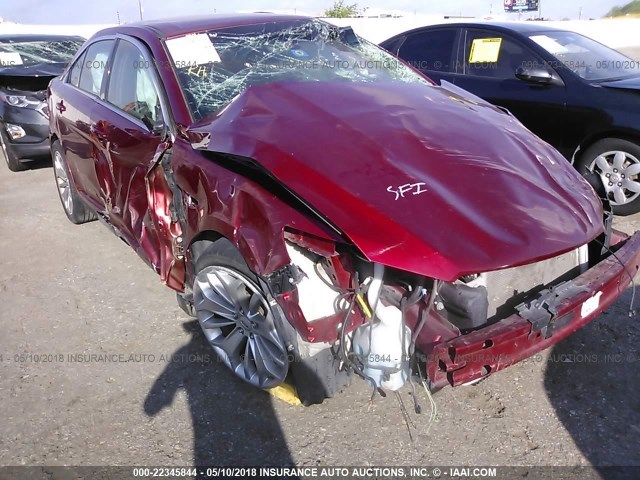 1FAHP2F8XEG183046 - 2014 FORD TAURUS LIMITED MAROON photo 6