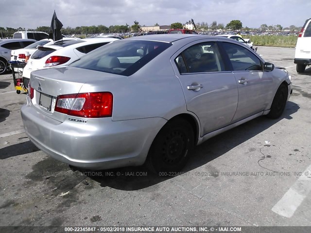 4A32B3FF3BE030869 - 2011 MITSUBISHI GALANT ES/SE SILVER photo 4