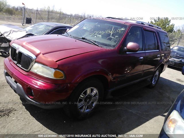 5LMEU27A4YLJ31147 - 2000 LINCOLN NAVIGATOR 红色 照片 2