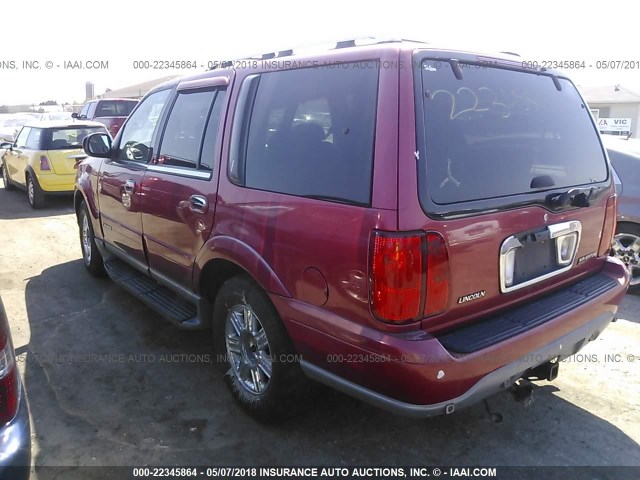 5LMEU27A4YLJ31147 - 2000 LINCOLN NAVIGATOR 红色 照片 3