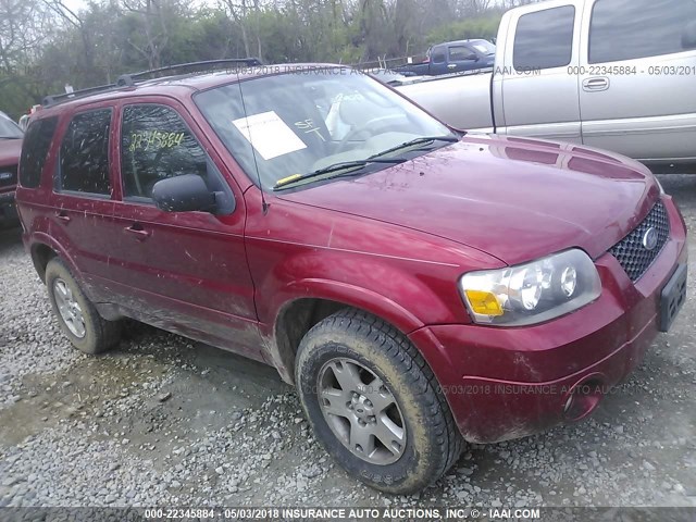 1FMYU94137KA18260 - 2007 FORD ESCAPE LIMITED RED photo 1