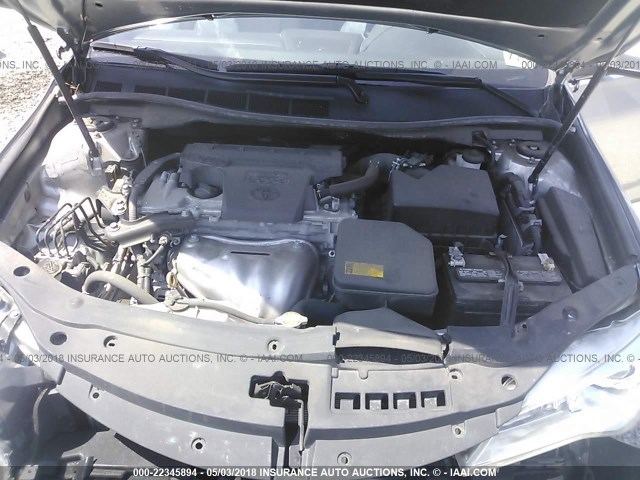 4T4BF1FKXFR487734 - 2015 TOYOTA CAMRY LE/XLE/SE/XSE 银色 照片 10