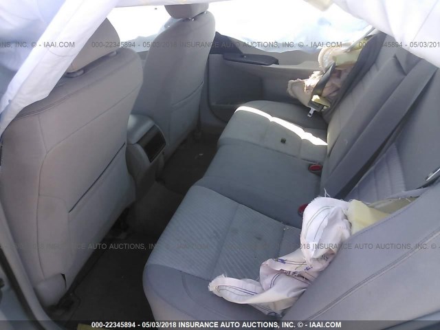 4T4BF1FKXFR487734 - 2015 TOYOTA CAMRY LE/XLE/SE/XSE 银色 照片 8