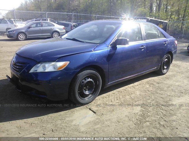 4T1BE46K49U370623 - 2009 TOYOTA CAMRY SE/LE/XLE BLUE photo 2