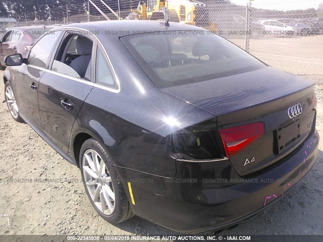 WAUBFAFL6FN013889 - 2015 AUDI A4 PREMIUM BLACK photo 3