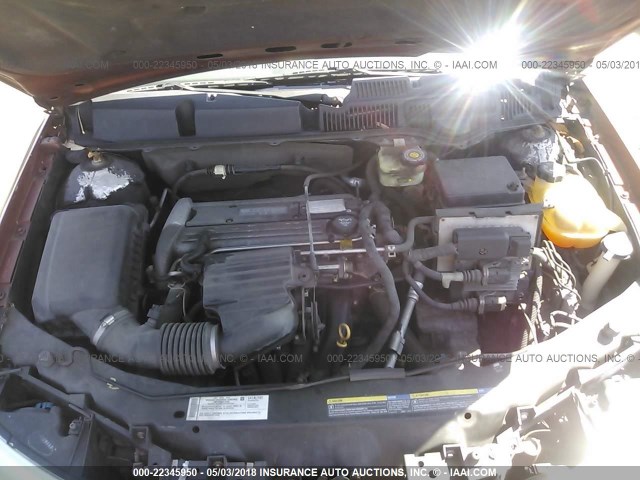 1G8AW12F53Z175381 - 2003 SATURN ION LEVEL 3 ORANGE photo 10