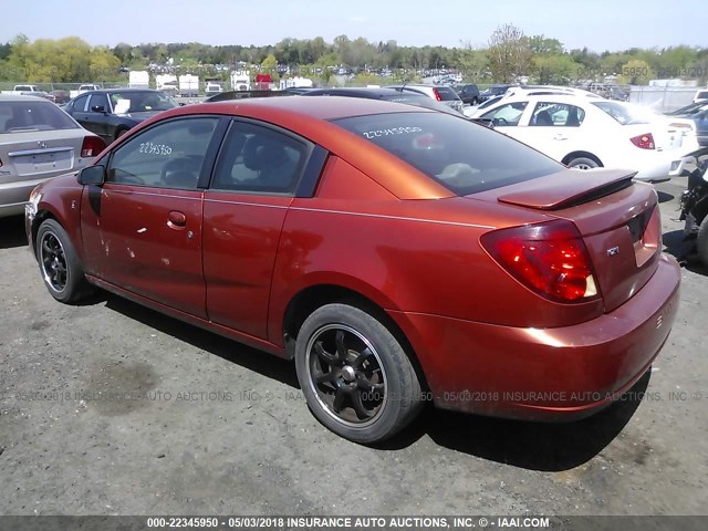 1G8AW12F53Z175381 - 2003 SATURN ION LEVEL 3 ORANGE photo 3