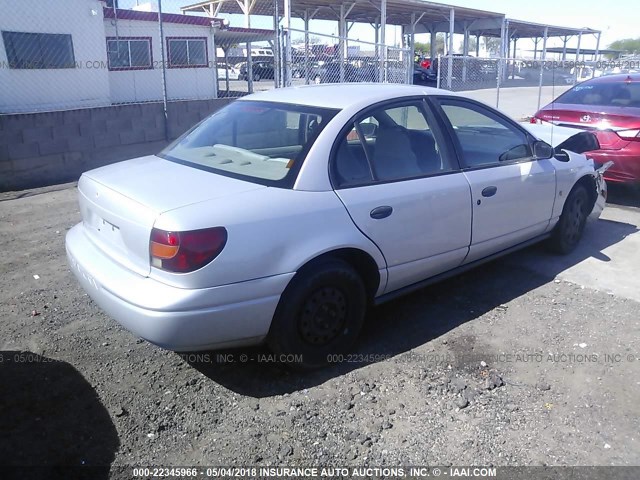 1G8ZH528X1Z322474 - 2001 SATURN SL1 SILVER photo 4