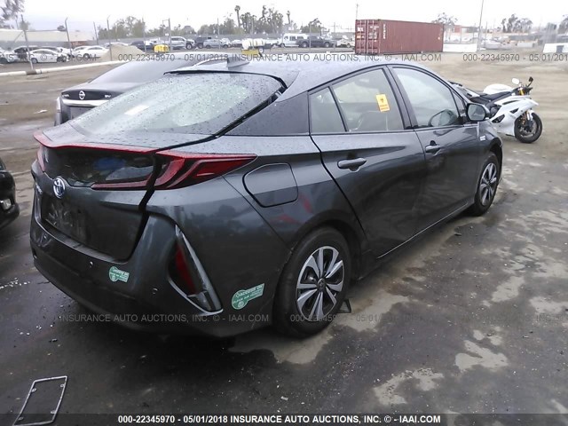 JTDKARFP6H3040494 - 2017 TOYOTA PRIUS PRIME  灰色 照片 4