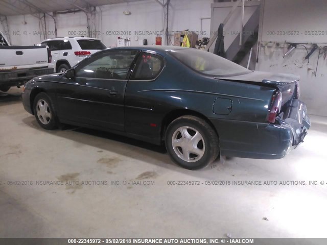 2G1WX12K2Y9187147 - 2000 CHEVROLET MONTE CARLO SS GREEN photo 3