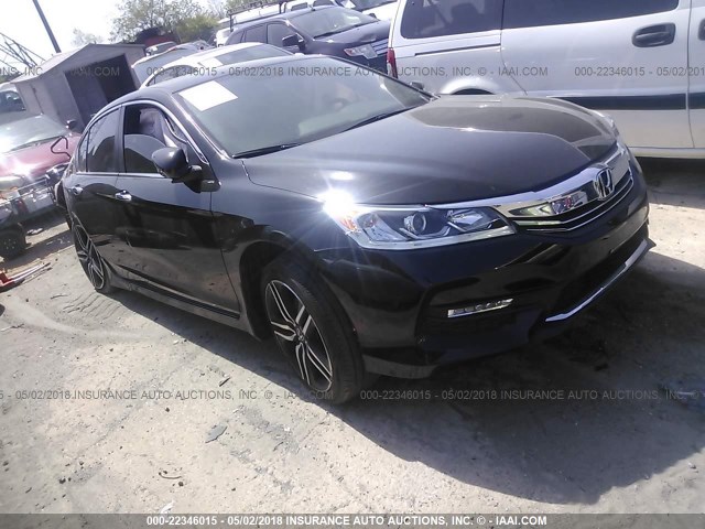1HGCR2F50GA191488 - 2016 HONDA ACCORD SPORT 黑色 照片 1