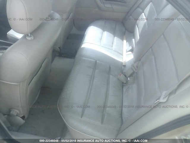 W06VR52R6XR007675 - 1999 CADILLAC CATERA BEIGE photo 8