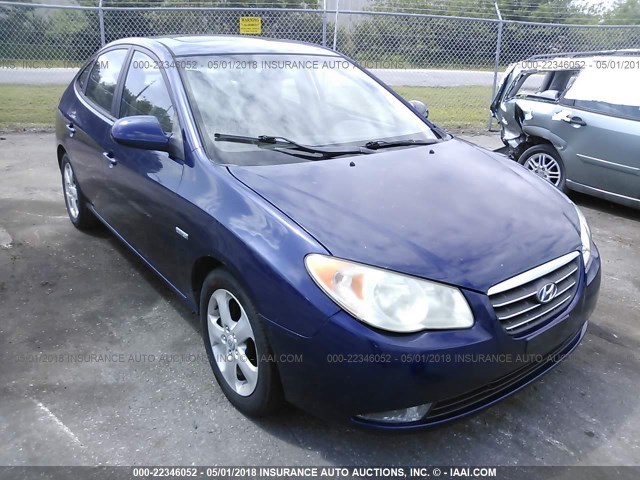 KMHDU46D67U123162 - 2007 HYUNDAI ELANTRA GLS/SE/LIMITED BLUE photo 1