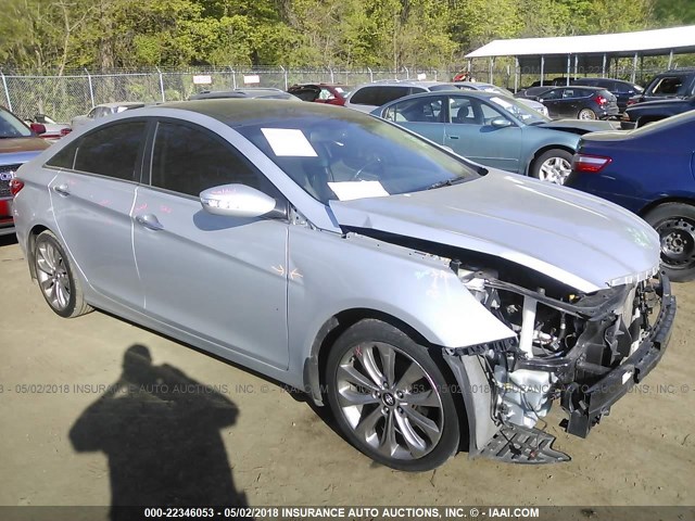 5NPEC4AB8CH386520 - 2012 HYUNDAI SONATA SE/LIMITED SILVER photo 1