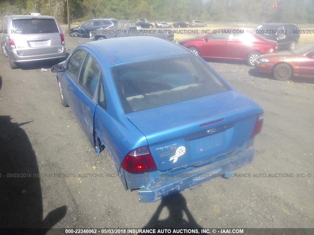 1FAFP34NX7W364470 - 2007 FORD FOCUS ZX4/S/SE/SES BLUE photo 3